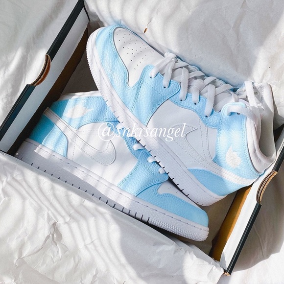 Nike custom air jordan 1 mid sneakers - Picture 2 of 3